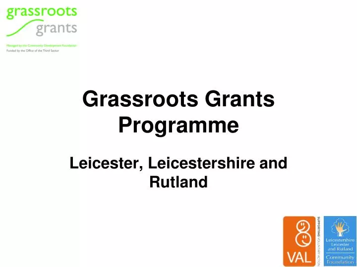 grassroots grants programme n.