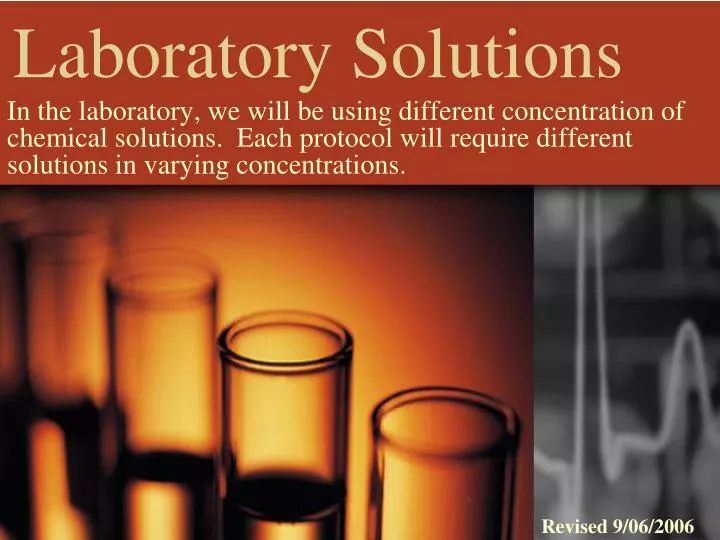 laboratory solutions n.
