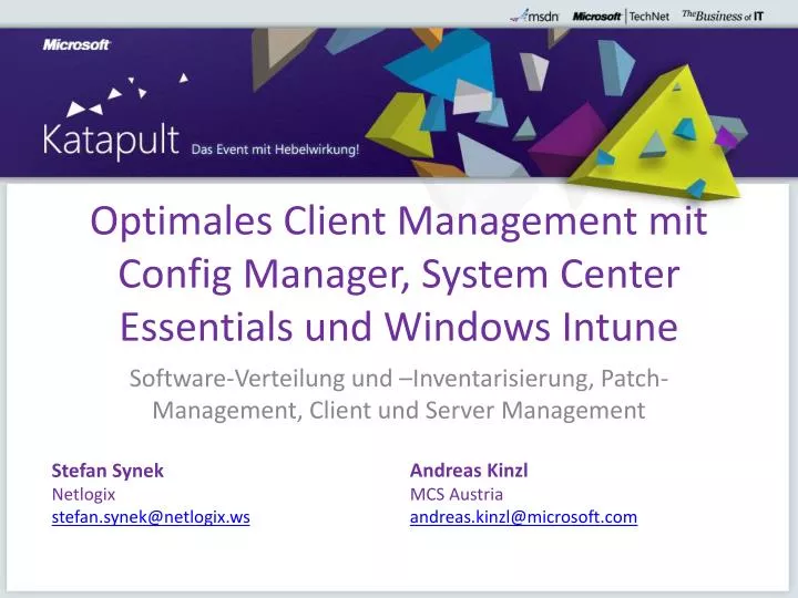 optimales client management mit config manager system center essentials und windows intune n.