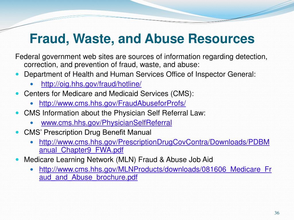 PPT Medicare Fraud, Waste and Abuse (FWA) Compliance Training