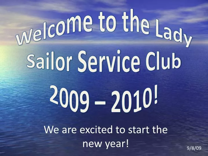 welcome to the lady sailor service club 2009 2010 n.