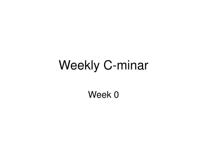 weekly c minar n.