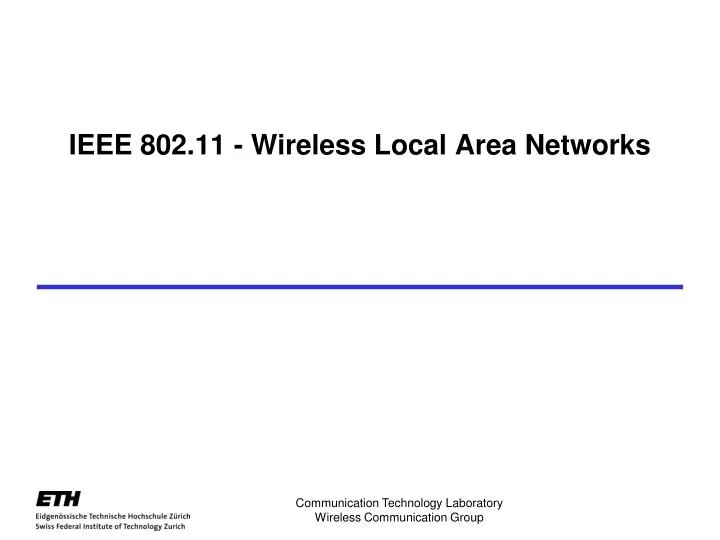 ieee 802 11 wireless local area networks n.