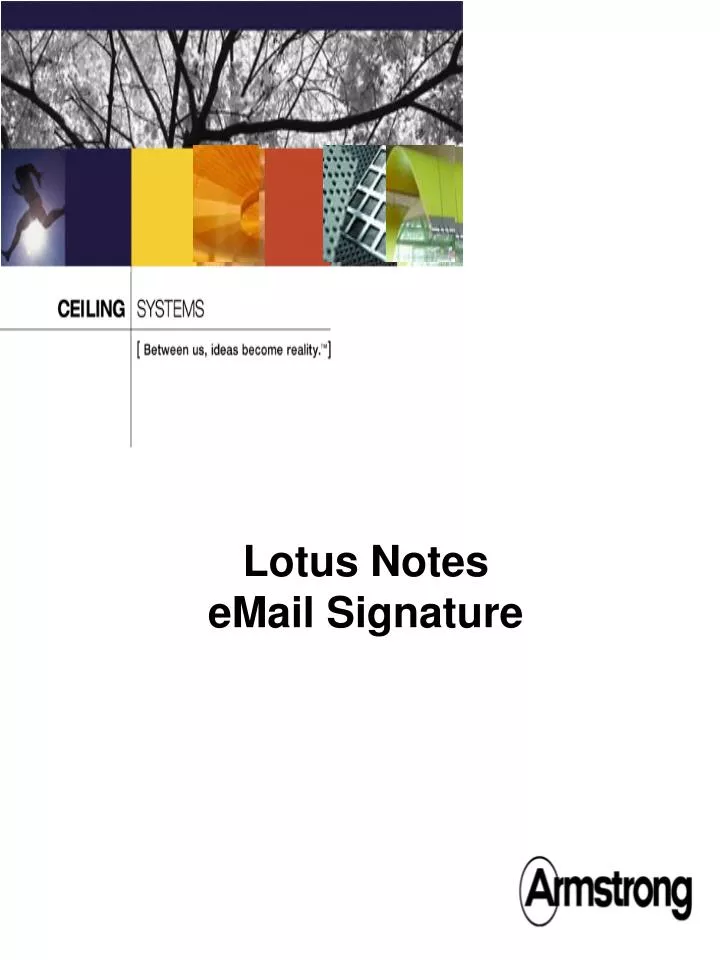 lotus notes email signature n.