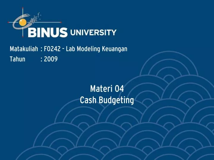 materi 04 cash budgeting n.