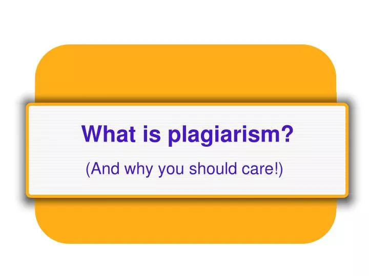 PPT What Is Plagiarism PowerPoint Presentation Free Download ID 