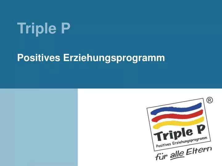 triple p positives erziehungsprogramm n.