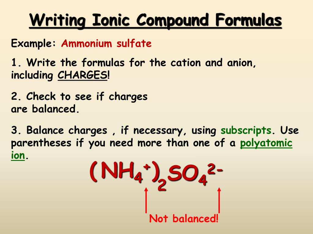 PPT - Ionic Compound Formulas PowerPoint Presentation, free