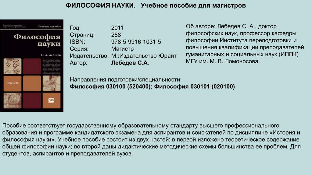 Тест философия науки. Лебедев философия науки. Философия Издательство Юрайт. Философия науки учебник для аспирантов. Философия науки Лебедев авито.