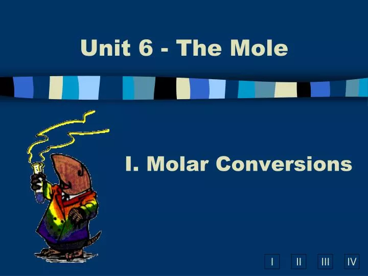 unit 6 the mole n.