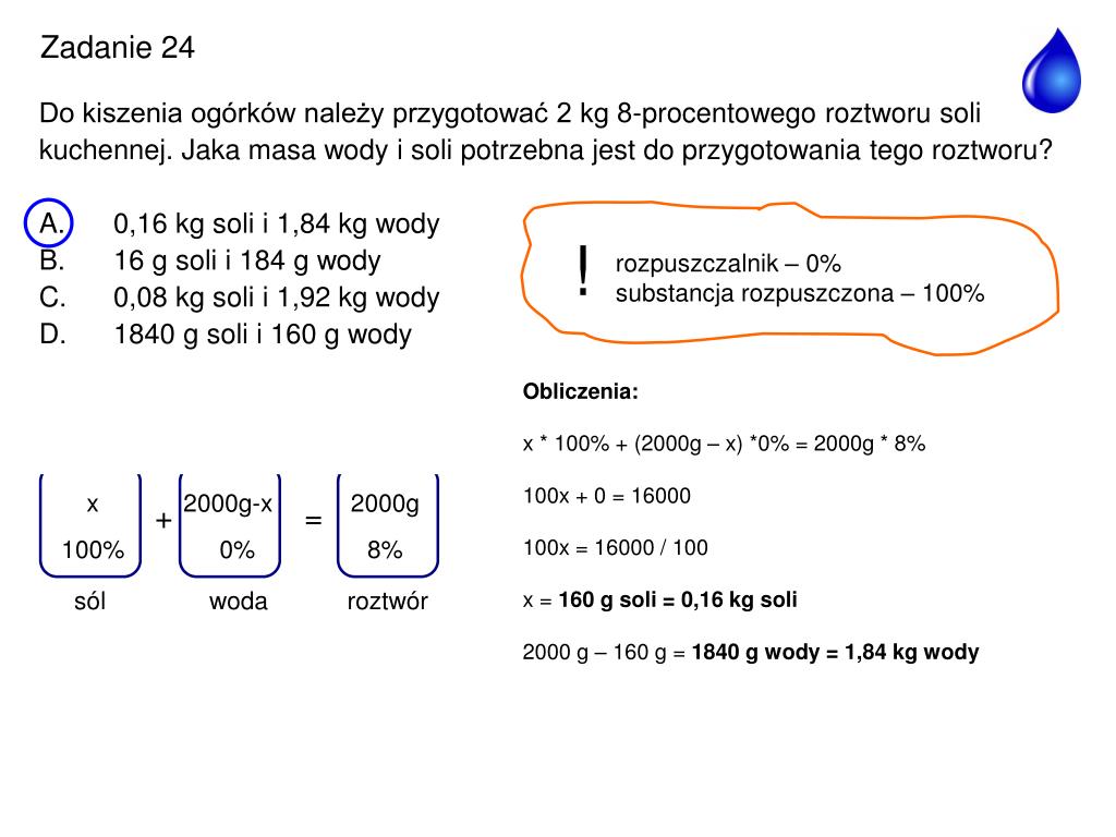 Zestaw 5 Woda I Roztwory Wodne PPT - Woda i roztwory wodne PowerPoint Presentation, free download - ID