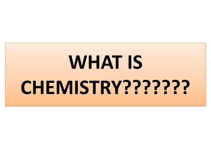 what is chemistry n.