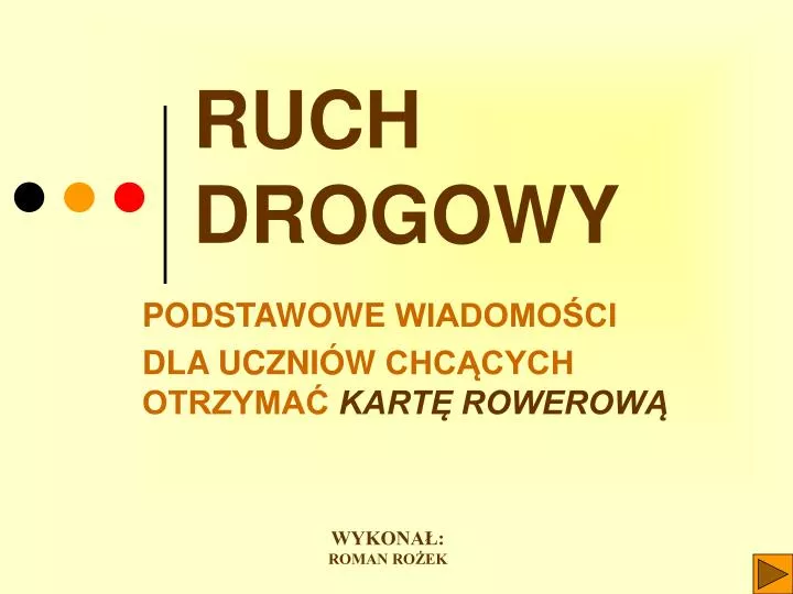 Ruch Drogowy Gimnazjum Sprawdzian Doc
