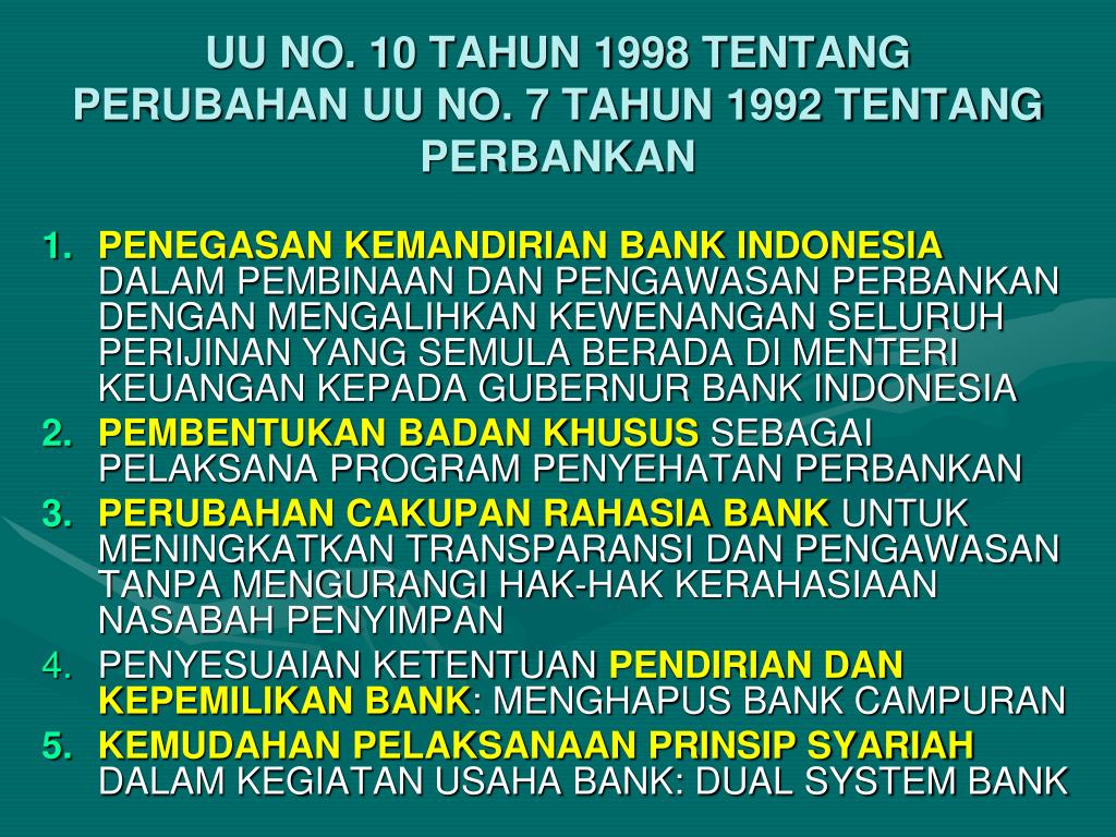 Menurut Uu No 7 Tahun 1992 Jenis Bank Terdiri Dari 