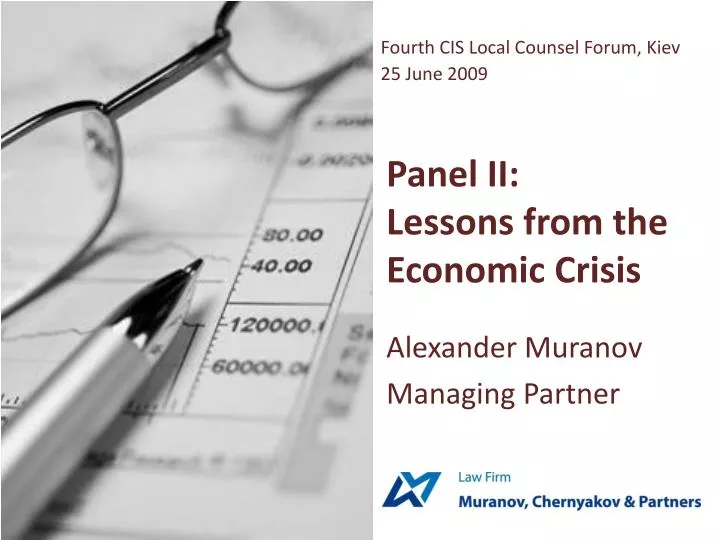 panel ii lessons from the economic crisis n.
