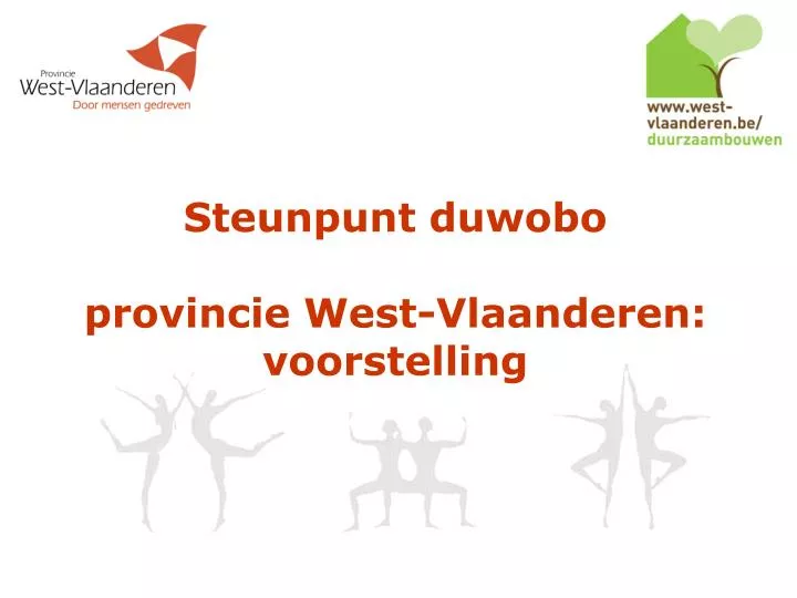 steunpunt duwobo provincie west vlaanderen voorstelling n.