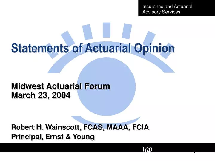 statements of actuarial opinion midwest actuarial forum march 23 2004 n.