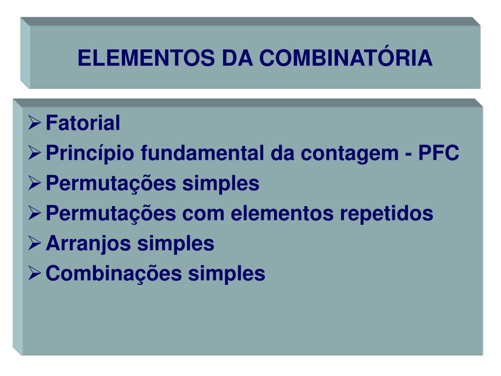 COMBINAÇÃO SIMPLES, ANÁLISE COMBINATÓRIA