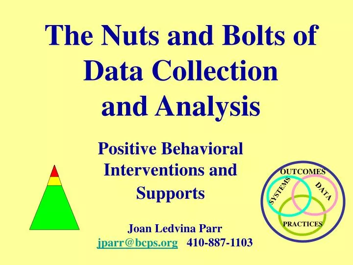 the nuts and bolts of data collection and analysis n.