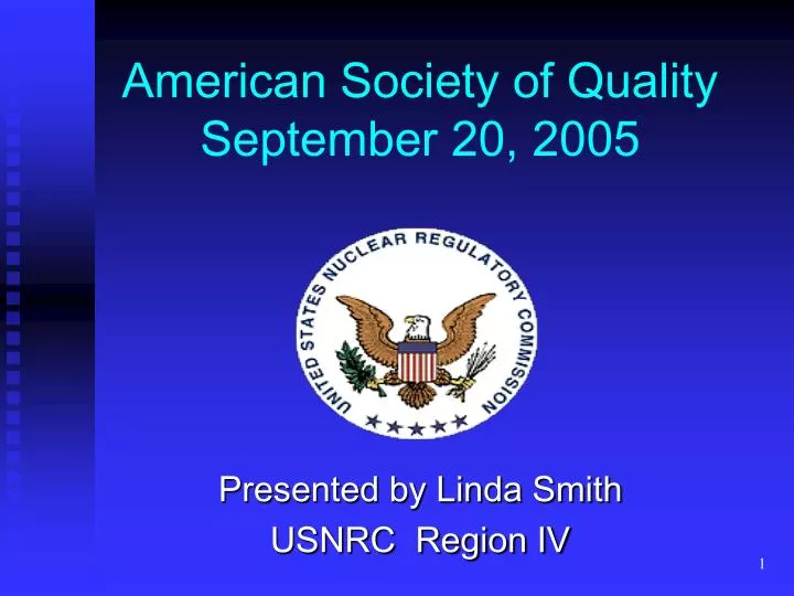 American Society Of Quality September 20 2005 N 
