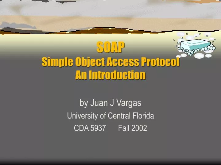 soap simple object access protocol an introduction n.
