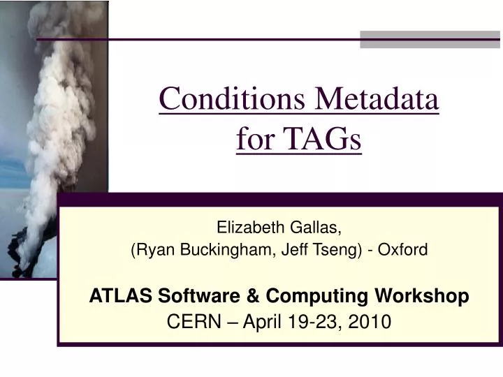 conditions metadata for tags n.
