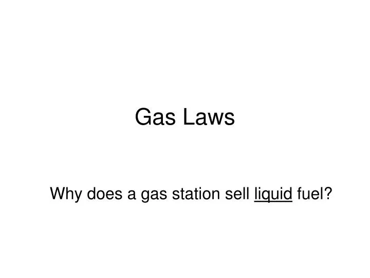 gas laws n.