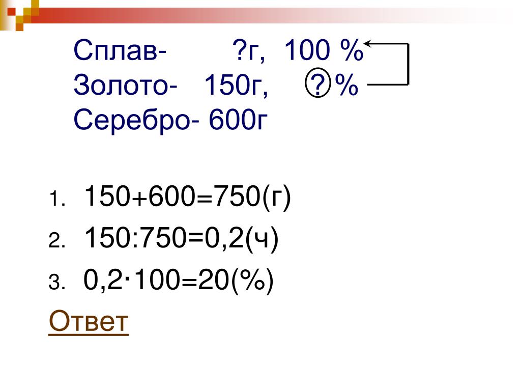 15 процентов в граммах