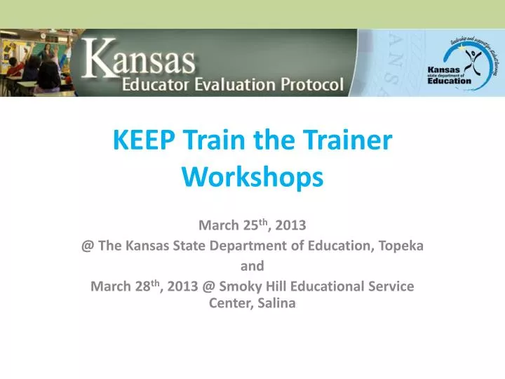 keep train the trainer workshops n.