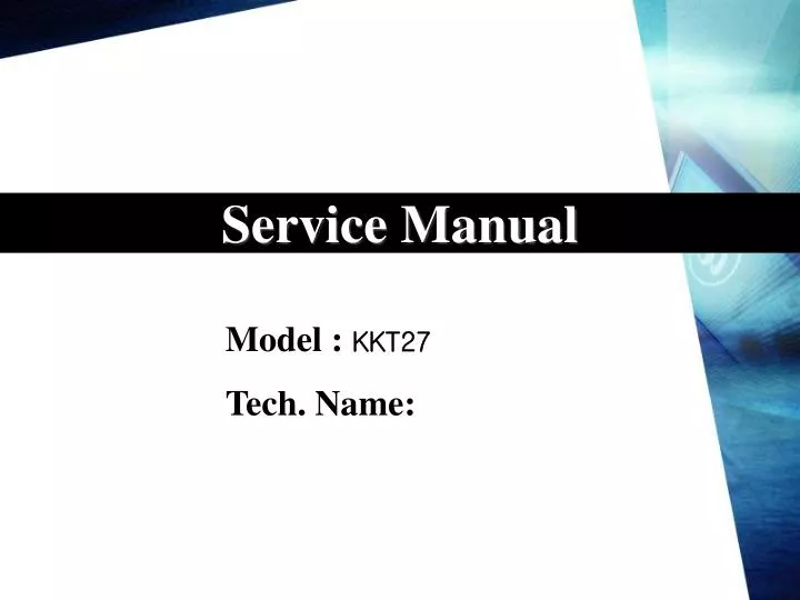 service manual n.