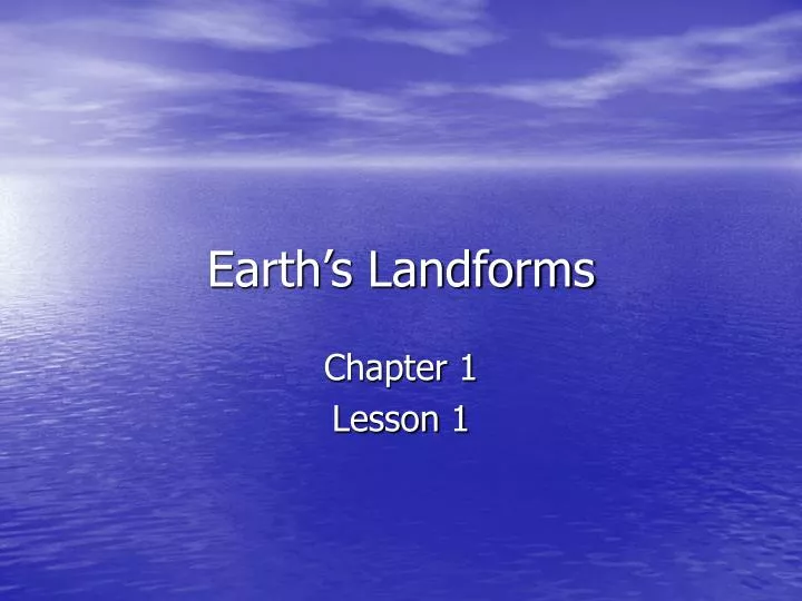 earth s landforms n.