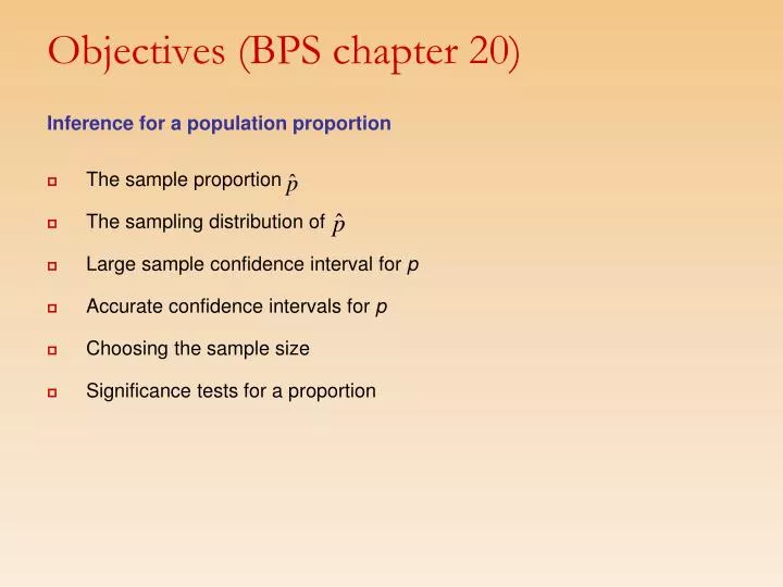 objectives bps chapter 20 n.