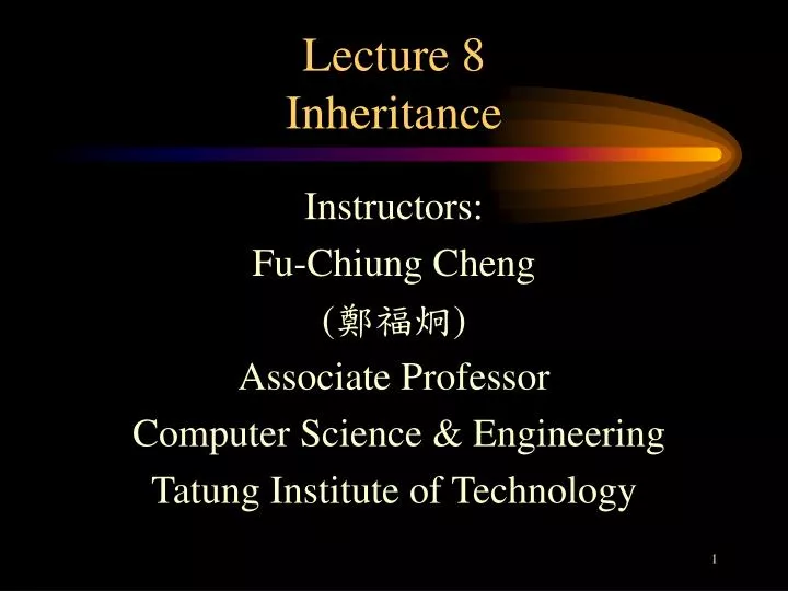 lecture 8 inheritance n.