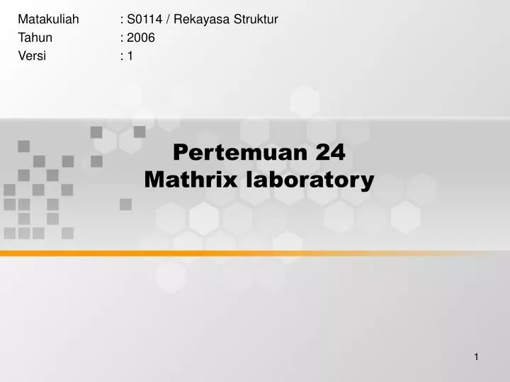 pertemuan 24 mathrix laboratory n.