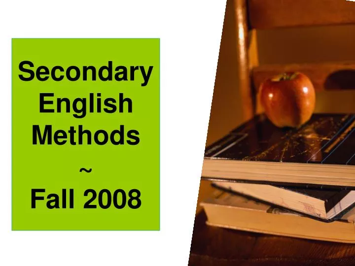 secondary english methods fall 2008 n.