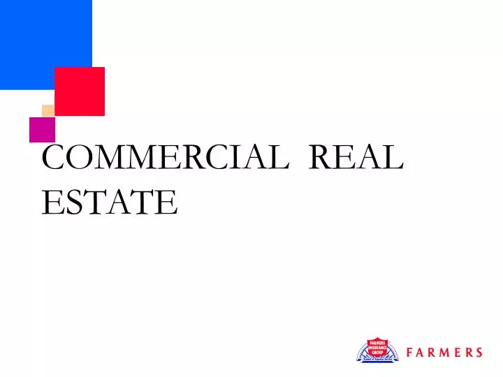 commercial real estate n.