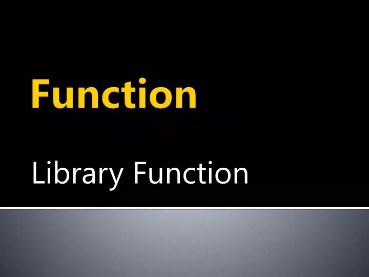 library function n.