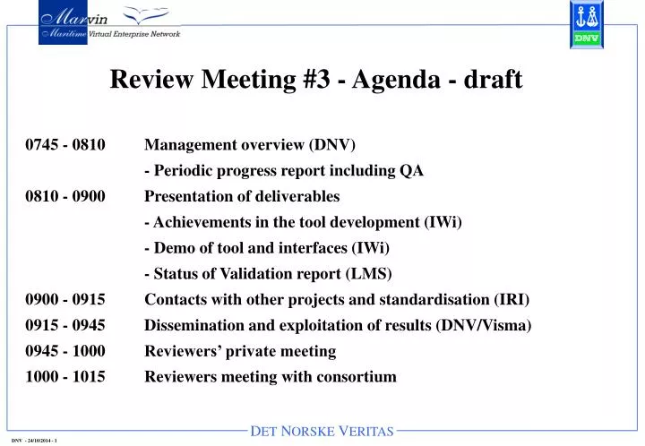review meeting 3 agenda draft n.