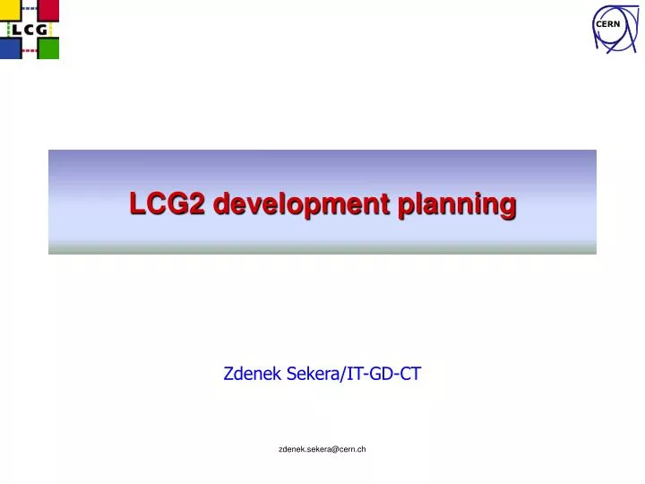 lcg2 development planning n.