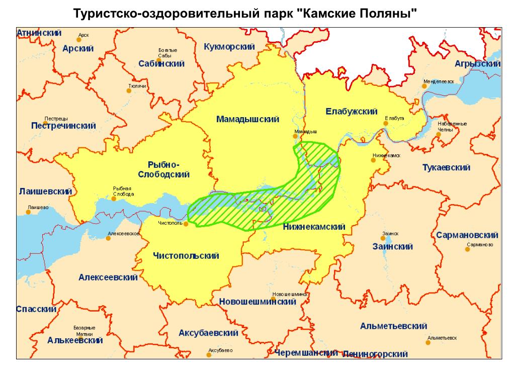 Нижнекамск на карте россии какая область