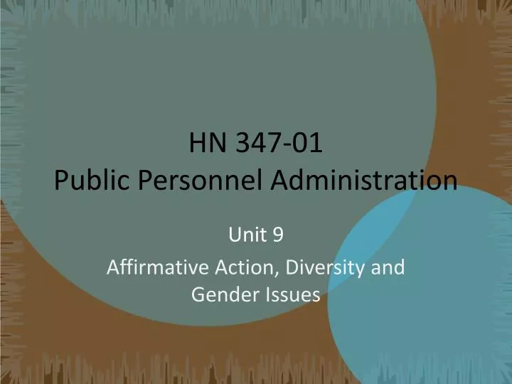 hn 347 01 public personnel administration n.