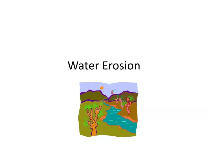 water erosion n.