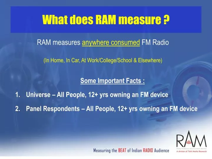 what does ram measure n.