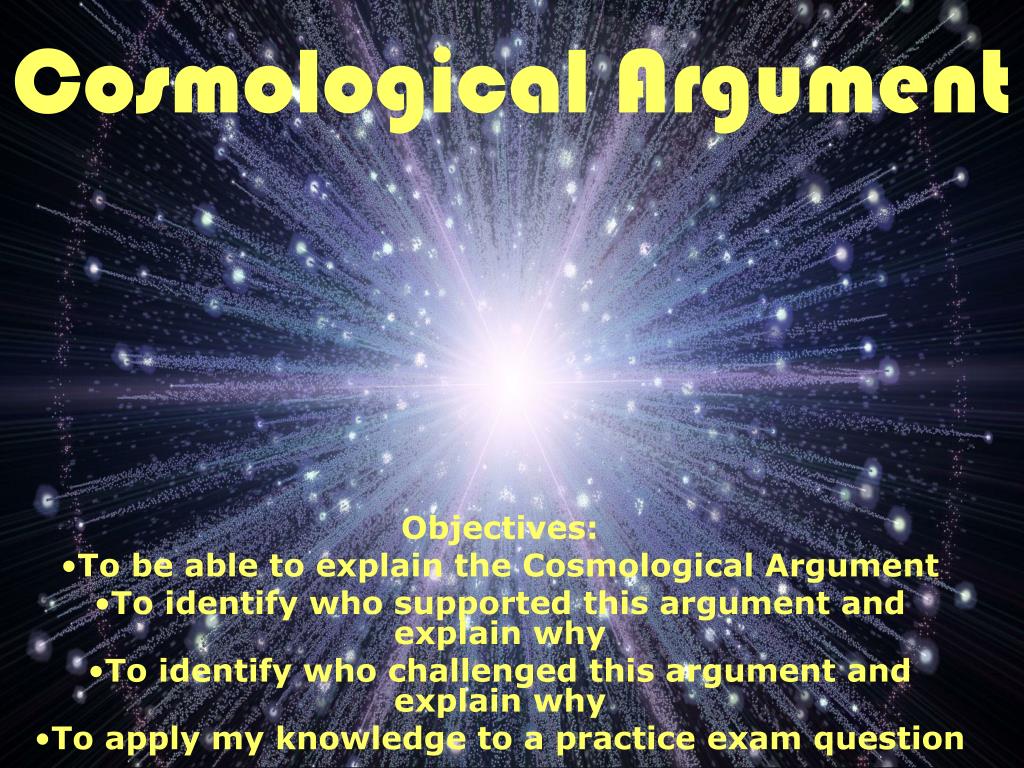 cosmological argument essay a level