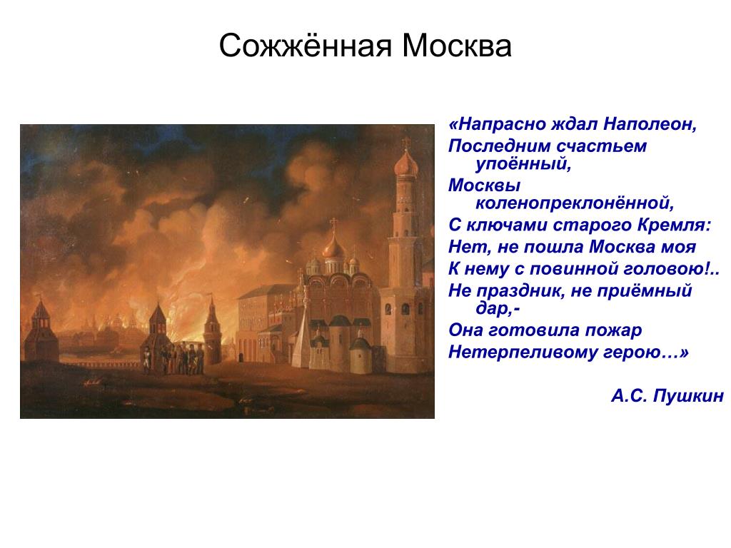 Почему было принято решение отдать москву. Наполеон пожар Москвы 1812. Сожженная Москва 1812. Французы сожгли Москву в 1812. Пожар в Москве 1812.