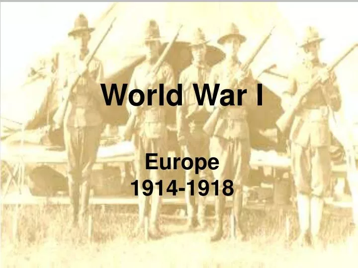 world war i europe 1914 1918 n.