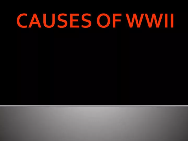 causes of wwii n.