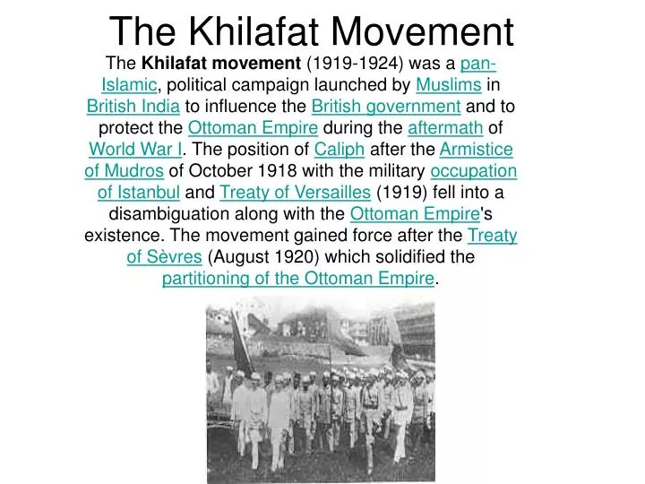 the khilafat movement n.