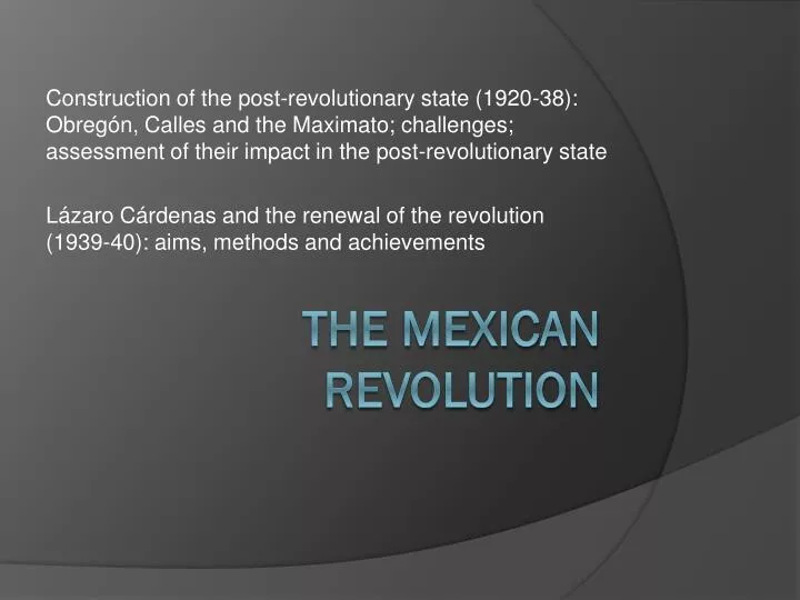 the mexican revolution n.