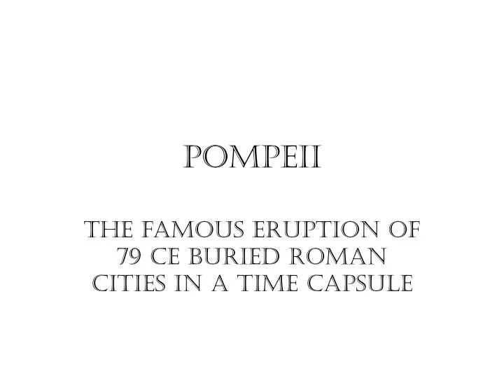 pompeii n.